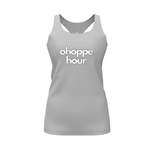 [CUS-DFW-RCBK-PER-GRY-FYS-LOGO1] Decker Racerback Tank Top (Female Youth S, Gray, Logo 1)