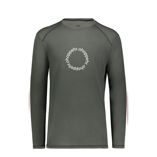 [6845.98D.S-LOGO2] Men's SoftTouch Long Sleeve (Adult S, Gray, Logo 2)