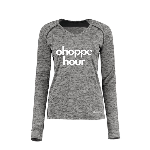 [222770.K94.XS-LOGO1] Ladies Electric Long Sleeve Shirt (Female Adult XS, Black, Logo 1)