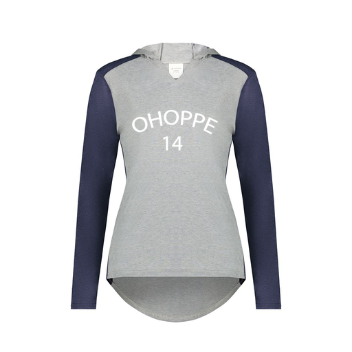 [6902.29V.XS-LOGO3] Ladies Vintage Hoodie (Female Adult XS, Navy, Logo 3)