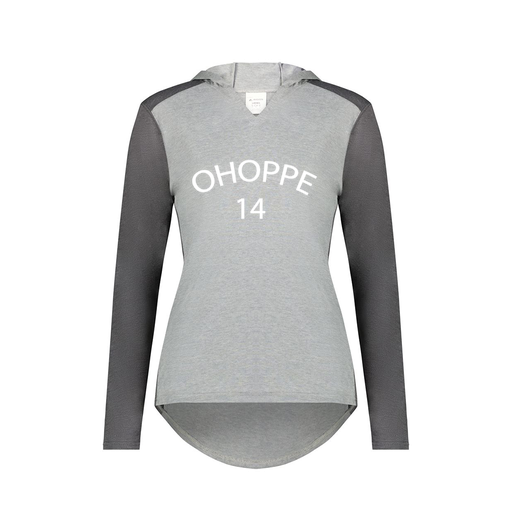 [6902.30V.XS-LOGO3] Ladies Vintage Hoodie (Female Adult XS, Gray, Logo 3)