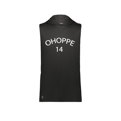 [222590.080.XS-LOGO3] Men's CoolDry Sleeveless Hoodie (Adult XS, Black, Logo 3)