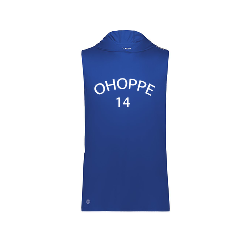 [222590.060.XS-LOGO3] Men's CoolDry Sleeveless Hoodie (Adult XS, Royal, Logo 3)