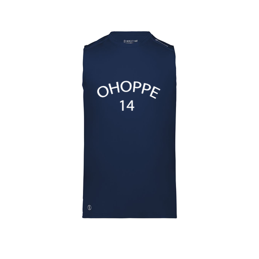 [222593.065.S-LOGO3] Men's CoolDry TankTop (Adult S, Navy, Logo 3)