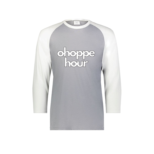 [6879.74S.S-LOGO1] Men's Vintage 3/4 Sleeve T-Shirt (Adult S, White, Logo 1)