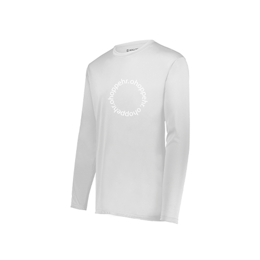 [222822.005.XS-LOGO2] Men's LS Smooth Sport Shirt (Adult XS, White, Logo 2)