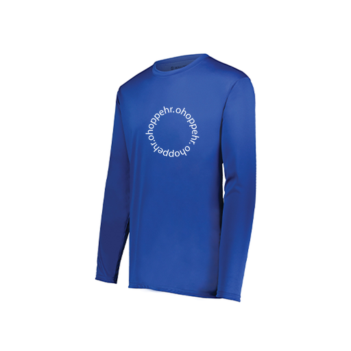 [222822.060.XS-LOGO2] Men's LS Smooth Sport Shirt (Adult XS, Royal, Logo 2)
