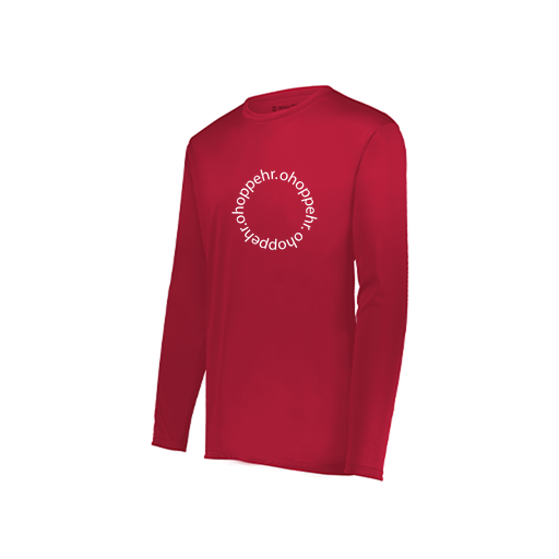 [222822.083.XS-LOGO2] Men's LS Smooth Sport Shirt (Adult XS, Red, Logo 2)