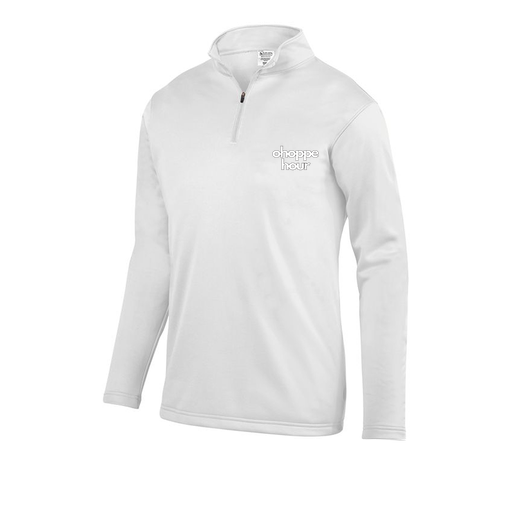 [5508.005.S-LOGO1] Decker Youth FlexFleece 1/4 Zip (Youth S, White, Logo 1)
