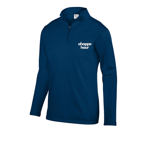 [5508.065.S-LOGO1] Decker Youth FlexFleece 1/4 Zip (Youth S, Navy, Logo 1)
