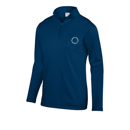 [5508.065.S-LOGO2] Decker Youth FlexFleece 1/4 Zip (Youth S, Navy, Logo 2)