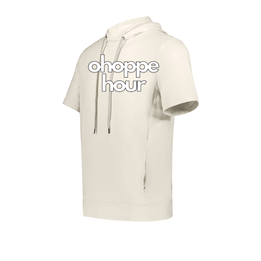 [222605-WHT-YS-LOGO1] YOUTH VENTURA SOFT KNIT SHORT SLEEVE HOODIE (Youth S, White, Logo 1)
