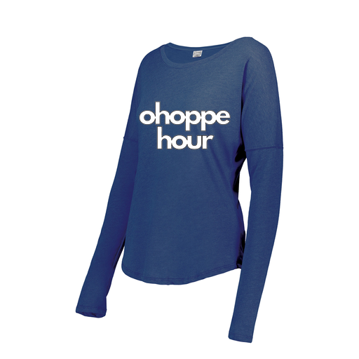 [FTLCUBRY-FAS-LOGO1] Decker Women's Tri-Blend T-Shirt - Long Sleeve (Female Adult S, Royal, Logo 1)